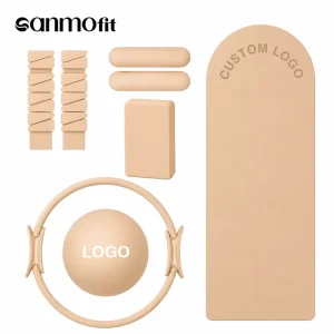 Custom Color Custom Logo All-in-1 Pilates Accessories Kit Silicone Dumbbells Pilates Ring Yoga Block Ball Mat for Workout Gifts