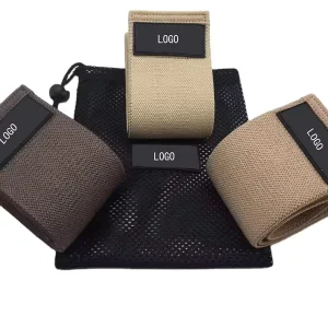 Custom Color Fabric Resistance Loop Bands for Legs and Butt, Yoga, Pilates, and Rehab