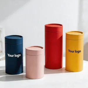 Custom Color Printing Logo Craft Cosmetics Skincare Packaging Paper Tubes for Perfume and Candle