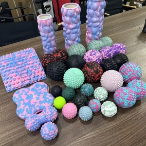 Custom Colors Home Gym Fitness Massage Sets Accessories Eva Foam Roller Massage Ball