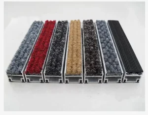 Custom Commercial-Grade Recessed Aluminum Indoor/Outdoor Puzzle-Pattern Door Mats
