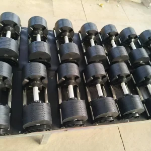 Custom Commercial PU Coated Round Dumbbell Set, Black, 20 kg, 25 kg, 40 kg, 60 kg