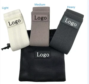 Custom Cotton Gym Training Fitness Glute Circle Band Yoga Exercise Hip Resistance Booty Bands Set for Women