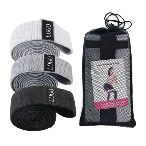 Custom Cotton Resistance Stretching Yoga Strap, 1.5 Inches, with Logo