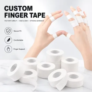 Custom Cotton Sports Finger Tape Manufacturer OEM Boxing Tape Waterproof Breathable for Grip Support Protection
