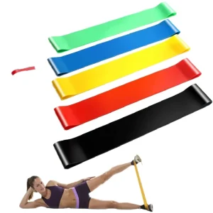 Custom Cut Natural Latex Loop Resistance Bands with Smooth Surface for Home Fitness