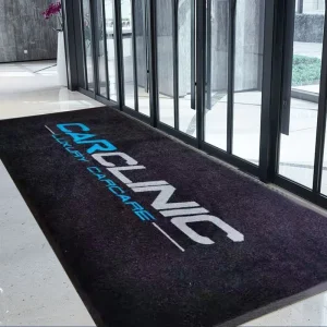 Custom Design Washable Reversible Rubber-Backed Nylon Door Mat for DIY Entrance Custom Logo