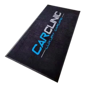 Custom Designed Rubber Door Mat Non Slip Washable Stain Resistant Square Modern Style Custom Logo