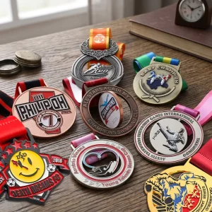 Custom Die-Cast Zinc Alloy Enamel 3D Gold Silver-Plated Taekwondo Swimming Dance Rugby Soccer Football Sports Medal