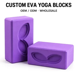 Custom EVA Yoga Blocks, Non-Slip Foam Bricks for Pilates and Fitness, OEM Logo Manufacturer
