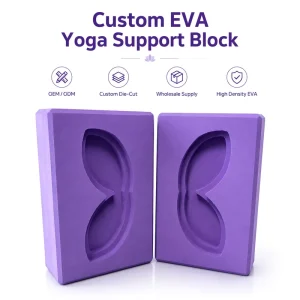 Custom EVA Yoga Support Block High Density Foam Yoga Brick for Balance Stretching Exercise