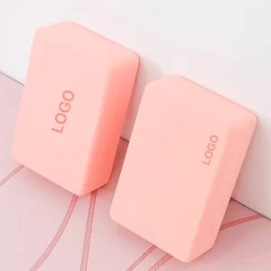 Custom Eco Friendly EVA Foam Yoga Blocks with Logo High Density Round Conor Type for Fitness Pilates Exercise