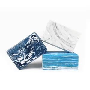 Custom Eco Friendly Marbled EVA Yoga Block Waterproof Non Slip with Custom Logo Option