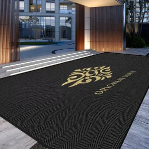 Custom Entrance Mat 10 mm Thick Heavy-Duty Commercial Non-Slip Rubber Backing Composite Fiber Custom Logo