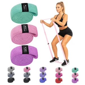 Custom Fabric Booty Bands Non Slip Hip Glute Resistance Bands Set for Legs Women OEM