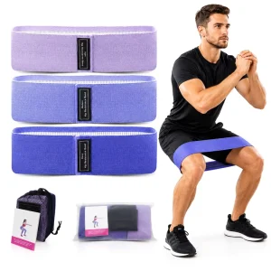 Custom Fabric Resistance Band Medium Resistance Only Non Slip Hip Booty Glute Bands OEM
