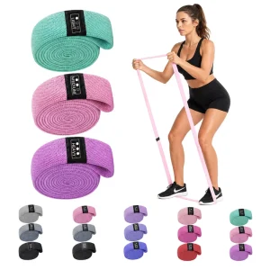 Custom Fabric Resistance Bands Non Slip Hip Booty Glute Bands Set OEM Factory