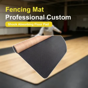 Custom Fencing Mat Polyester Foam Silicone Base Non-Slip for Foil Epee Sabre Training Shock-Absorbing Floor Pad