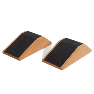Custom Fine Grain Cork Stretch Board Fixed Angle Squat Wedge Calf Mobility Training Private Label Supplier