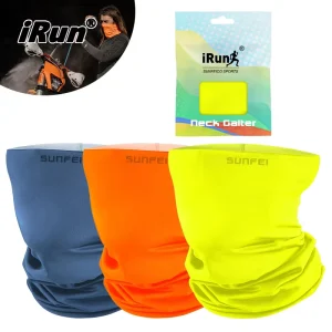 Custom Fishing and Cycling UV Protection Neck Gaiter, Cooling Ice Silk, Seamless Moisture-Wicking