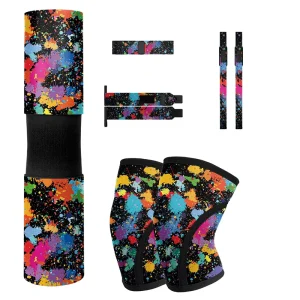 Custom Fitness Accessories Resistance Bands Gym Barbell Pads Knee Ankle Straps Weightlifting Straps