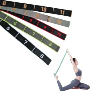 Custom Fitness Pilates Band Exercise Resistance Stretched Strap Elastic Durable Yoga Medium Tension 120cm Spandex Polyester
