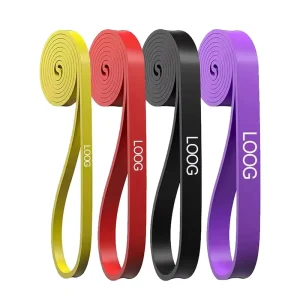 Custom Fitness Workout Elastic Rubber Band for Gym Yoga Exercise Natural Latex TPE Pull up Resistance Bands