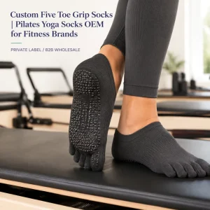 Custom Five-Toe Pilates Grip Socks for Reformer Pilates