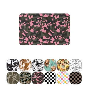 Custom Flannel Doormat, Western Style, Non-Slip Soft Indoor Outdoor Front Door Mat