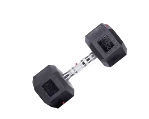 Custom Free Weight Gym Dumbbell Set 5-100lb 1-100kg Metal Handle Cast Iron Rubber Hex