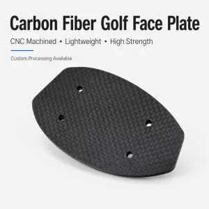 Custom Golf Face Plate Supplier 3K Twill Matte CNC Machined With Carbon Fiber Sheet Composite Golf Face Plate