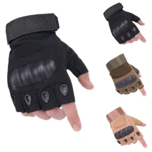 Custom Half-Finger Breathable Tactical Outdoor Sports Cycling Fishing Protective Shock-Resistant Gloves
