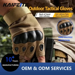 Custom Half Finger Tactical Gloves Men Women Hard Knuckle Touchscreen Anti Slip Breathable Outdoor Shooting