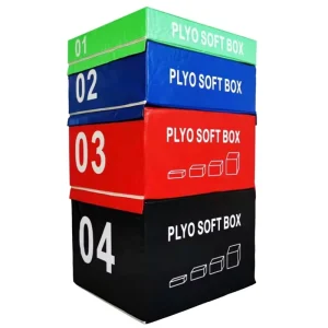 Custom Home Gym Indoor Training Soft Foam PVC Leather 4 in 1 Plyometric Jump Box Set