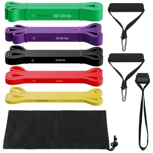 Custom LOGO Fitness Gum Workout Equipment Training Elastic Rubber Band for Expander Gym Yoga Exercise Fitness Resistance Bands
