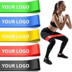 Custom LOGO Fitness Resistance Band High Elastic Gym Exercise Yogo Mini Band Loop Workout