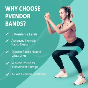 Custom Latex Resistance Bands Set Booty Bands Durable Non-Slip Fitness Workout Accessories