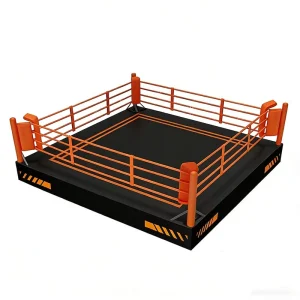 Custom Liftable Boxing Ring Hydraulic Height Adjustable Heavy-Duty Steel Frame