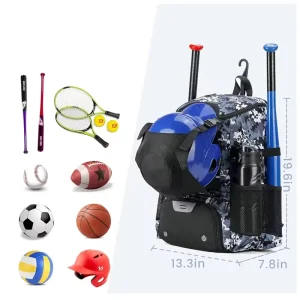 Custom Lightweight Outdoor Sports Backpack with Large Capacity for Baseball