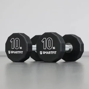 Custom Logo 12-sided PU Dumbbell Set Free Weights Gym Equipment for Strength Training