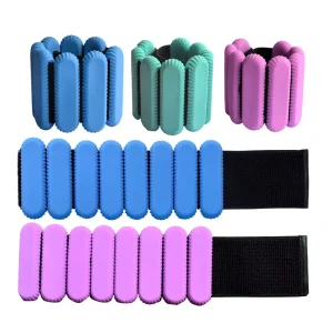 Custom Logo 2LB 4LB Workout Weights Ankle Bangles Fitness Exercise Silicone Adjustable Wearable Wrist Ankle Weights