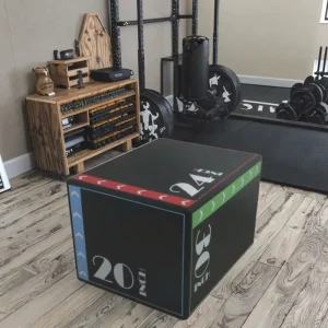 Custom Logo 3-in-1 Foam Plyometric Training Jump Box for Home Gym