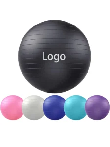 Custom Logo 45/55/65/75cm Yoga Ball Anti Burst Gym Exercise Fitness Ball Pregnant Massage Ball Pilates Accessories
