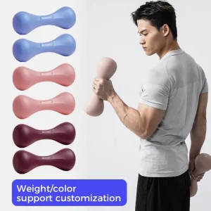 Custom Logo Acceptable Direct From Manufacturer Dumbbell Set Gym Dumbbells 16LB Pair PVC Iron Sand Mixture Dumbbell