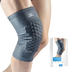 Custom Logo Adjustable Elastic EVA Knee Support Bandage and Sports Knee Sleeve