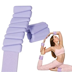 Custom Logo Adjustable Weight Bands Silicone Ankle Wrist Bracelet Durable Fitness Accessories for Yoga Pilates Barre