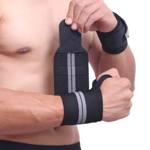 Custom Logo Adjustable Wrist Straps for Weight Lifting
