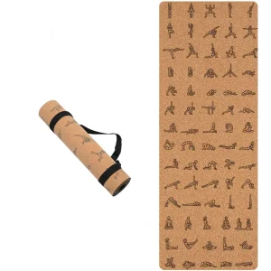 Custom Logo Anti-Slip Natural Cork Yoga Mat and Accessories Set