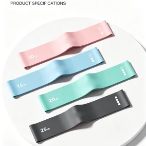 Custom Logo Color Booty Resistance Loop Bands Yoga Butt Lift Exercise Bands for Home Fitness Pilates Workout