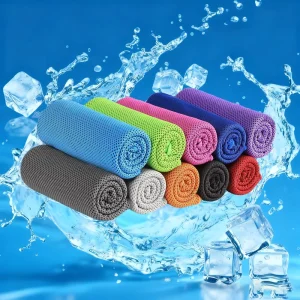 Custom Logo Cooling Towels Breathable Instant Ice Cold Microfiber Cooling Towel Summer Outdoor Gym Cooling Towel
